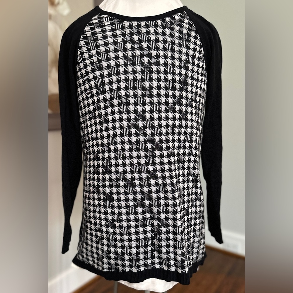 AB Studio houndstooth sweater